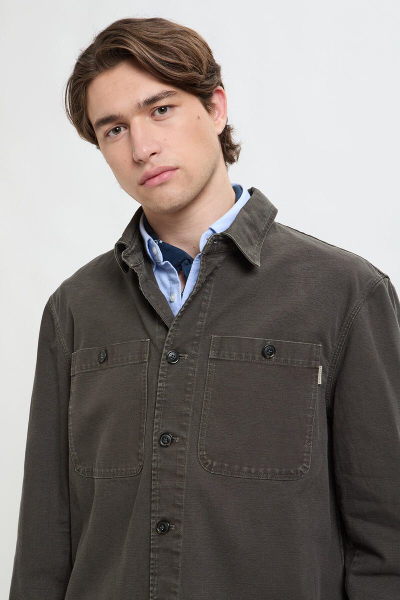 Overshirt in Canvas Tinto Capo