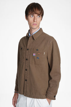 Garment-Dyed Canvas Overshirt