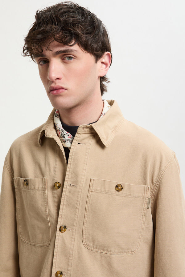 Canvas Garment Dyed Overshirt