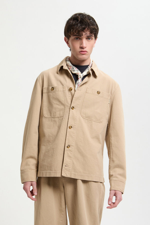 Canvas Garment Dyed Overshirt