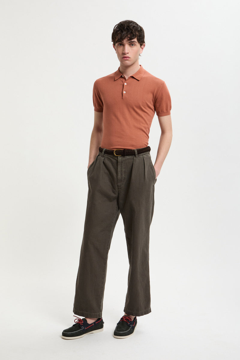 Pantaloni in Canvas Tinto Capo
