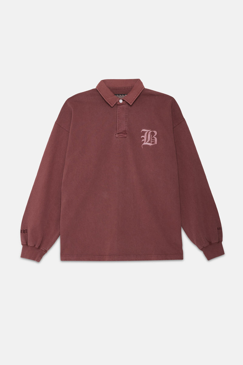 GARMENT-DYED RUGBY POLO