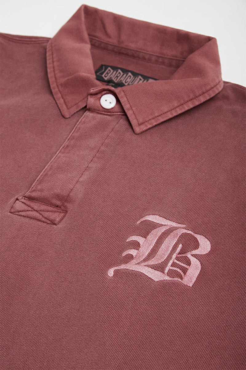 GARMENT-DYED RUGBY POLO