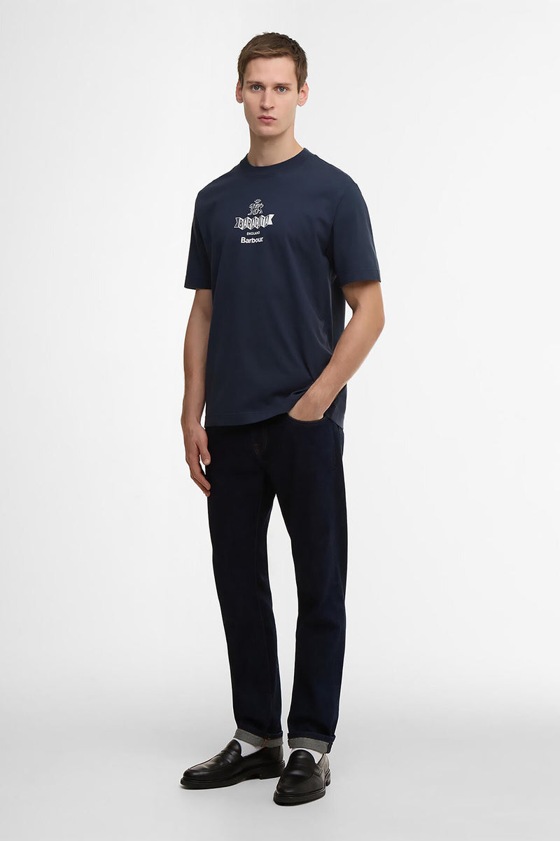 T-shirt oversize Vinyl Barbour x Baracuta