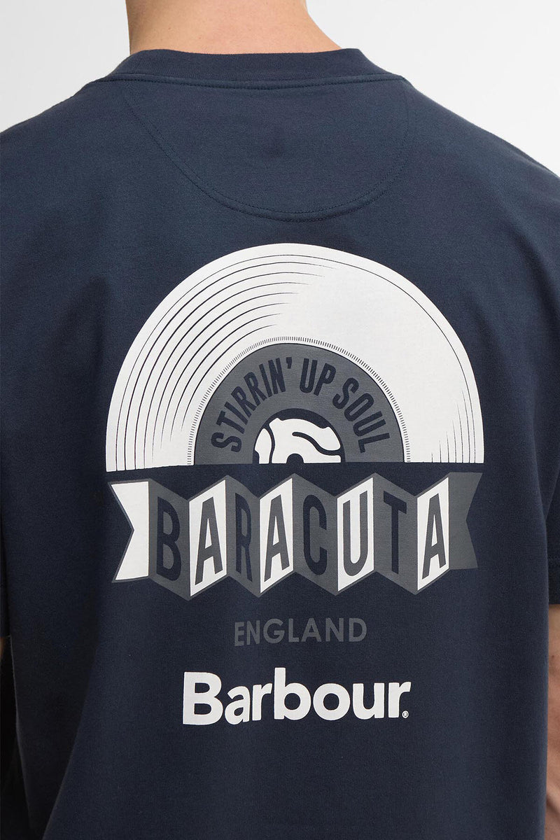 T-shirt oversize Vinyl Barbour x Baracuta