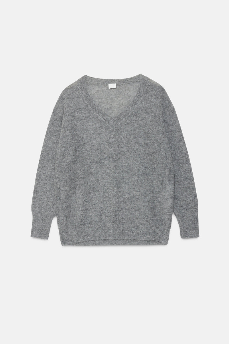 Long-sleeved V Neck pullover