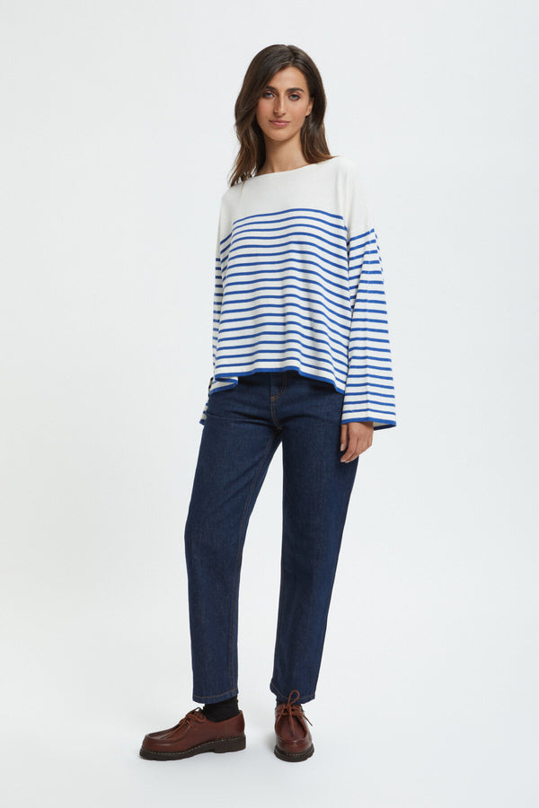 Boat neck jumper