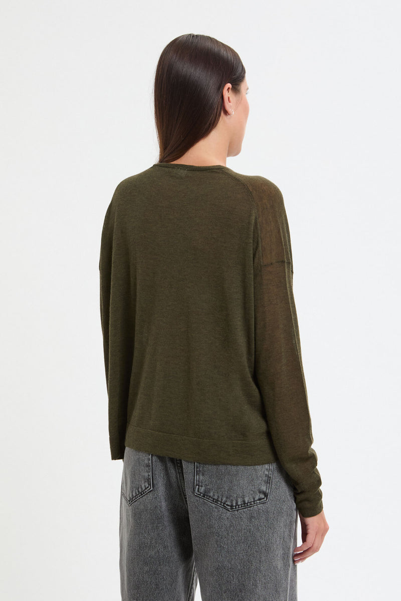 Maglione a scollo rotondo