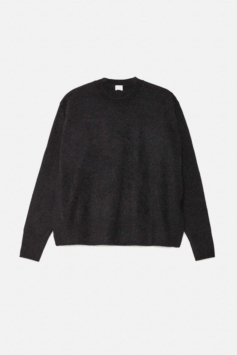 Maglione in lana Hamilton e procione con bottone laterale