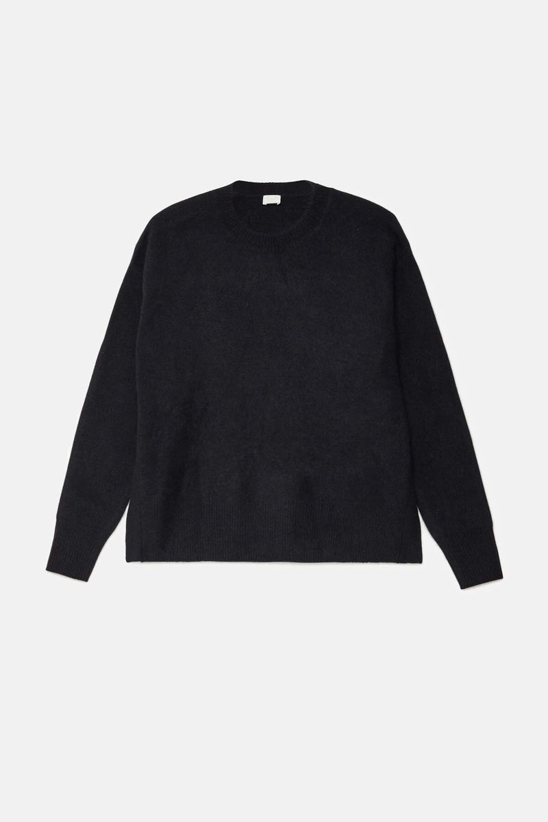 Maglione in lana Hamilton e procione con bottone laterale