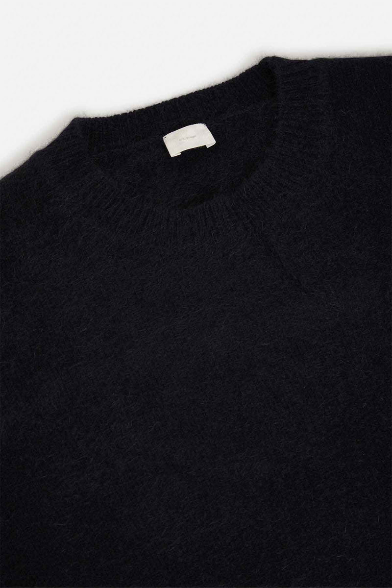 Maglione in lana Hamilton e procione con bottone laterale