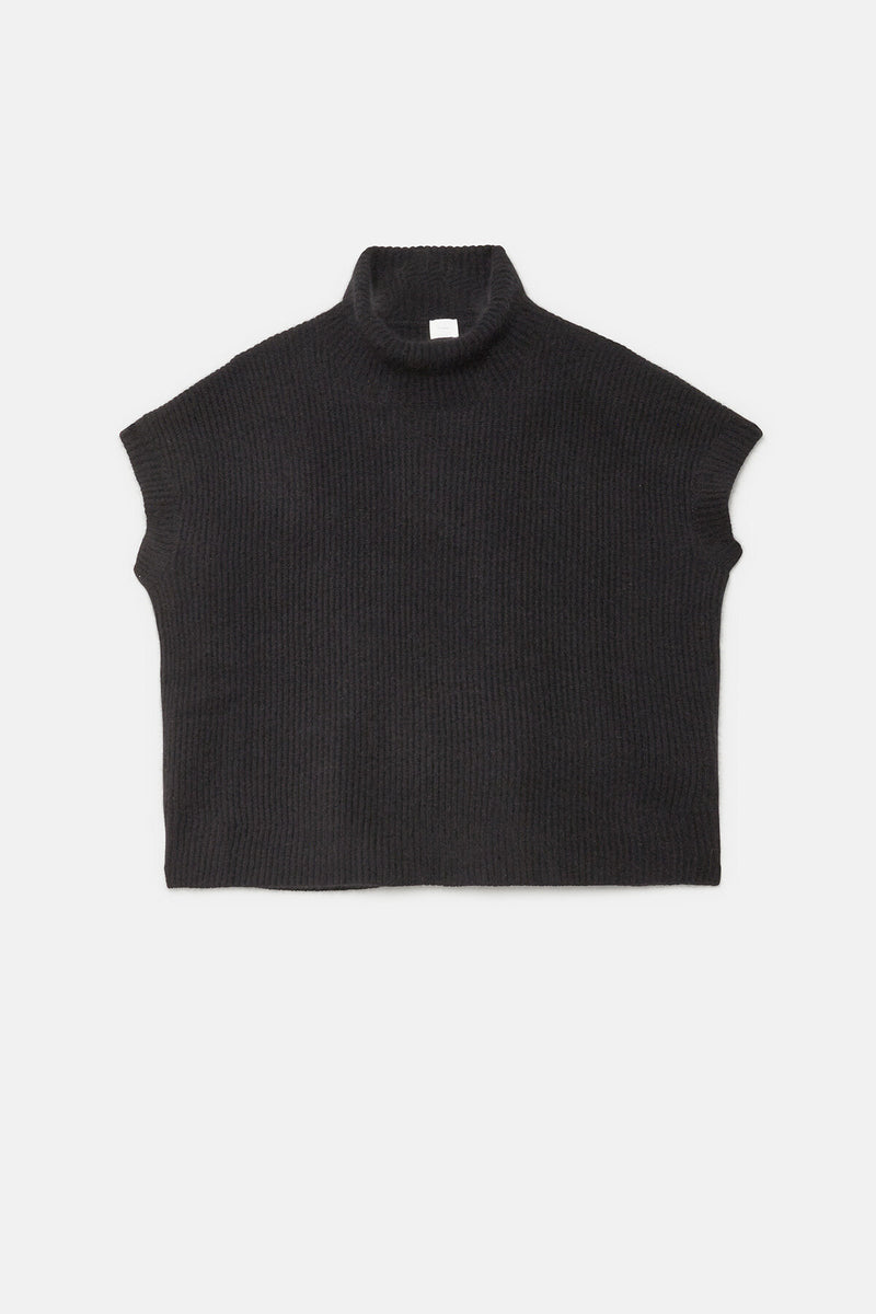Gilet a collo alto