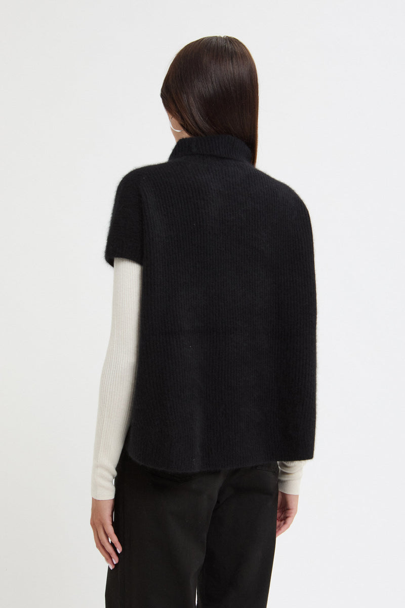 Gilet a collo alto