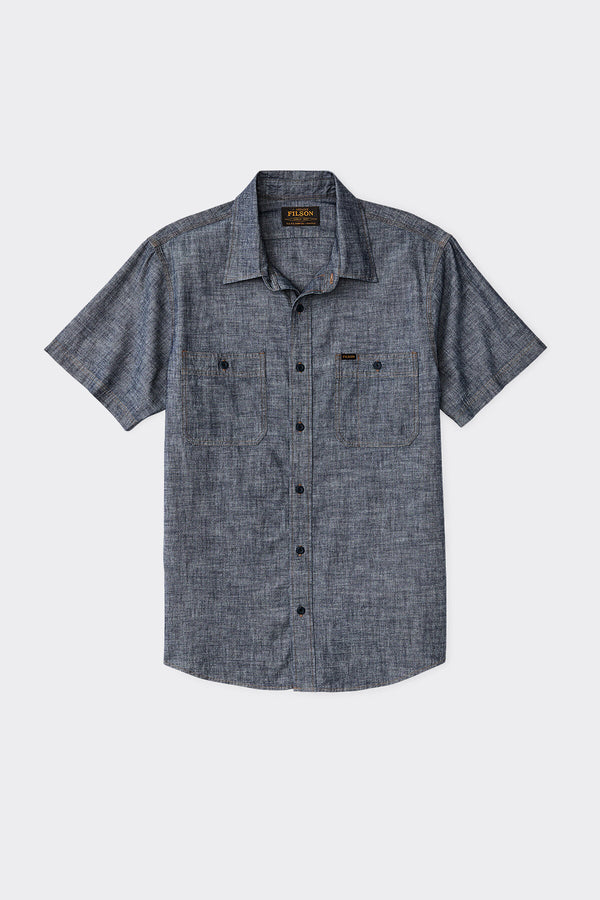 Short Sleeve Chambray Shirt