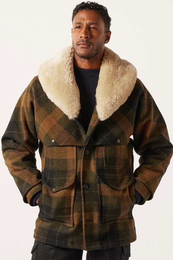 LINED MACKINAW WOOL PACKER COAT