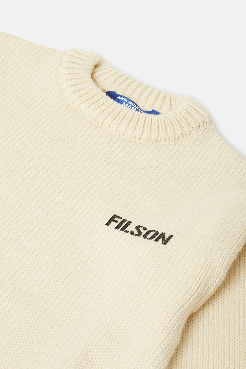 FILSON X JUNYA WATANABE CREWNECK WOOL GRAPHIC SWEATER