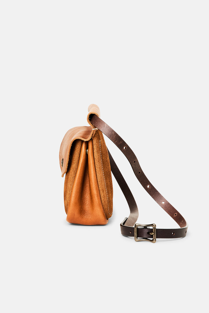 SUEDE CONVERTIBLE FIELD BAG