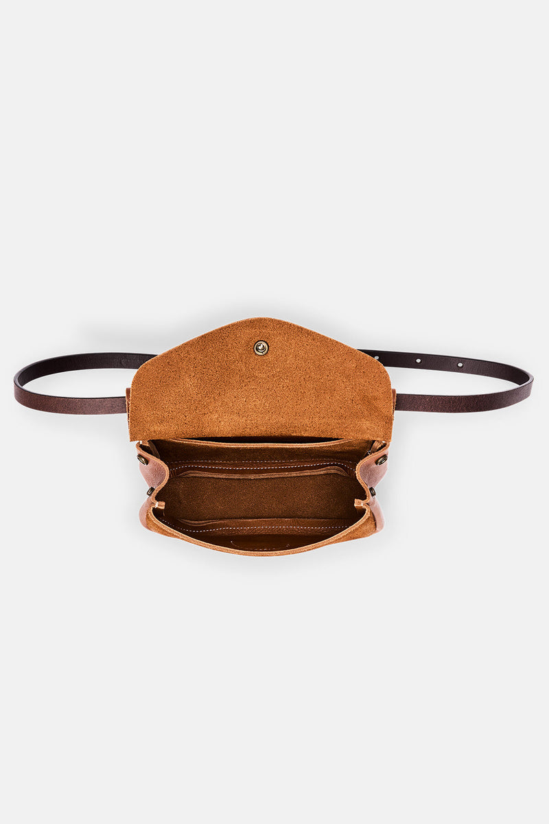 SUEDE CONVERTIBLE FIELD BAG