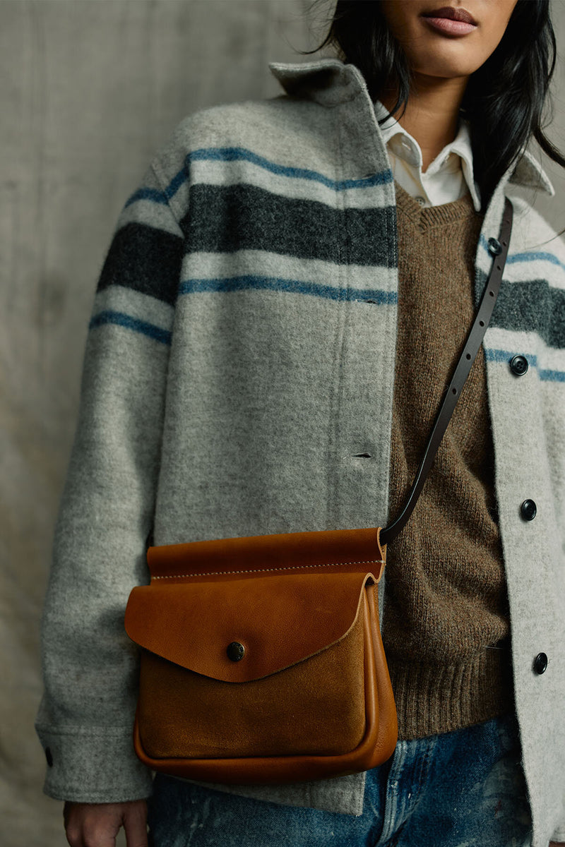 SUEDE CONVERTIBLE FIELD BAG