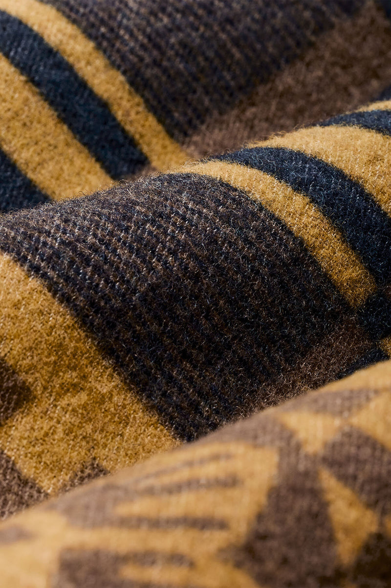 Overshirt blanket in lana da donna