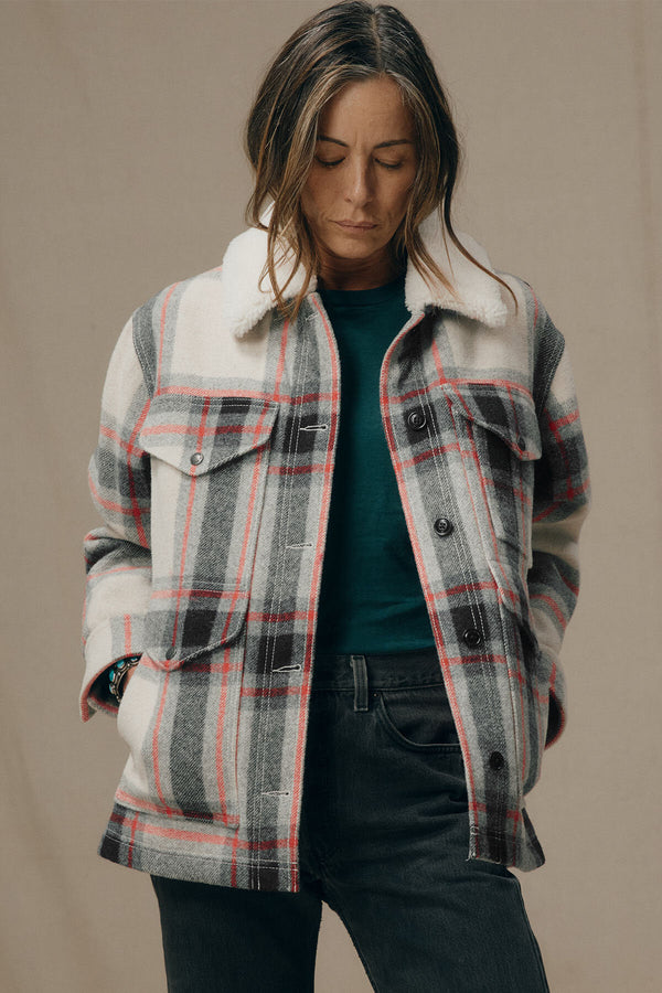 WOMEN’S MACKINAW WOOL SHEARLING CRUISER JACKET