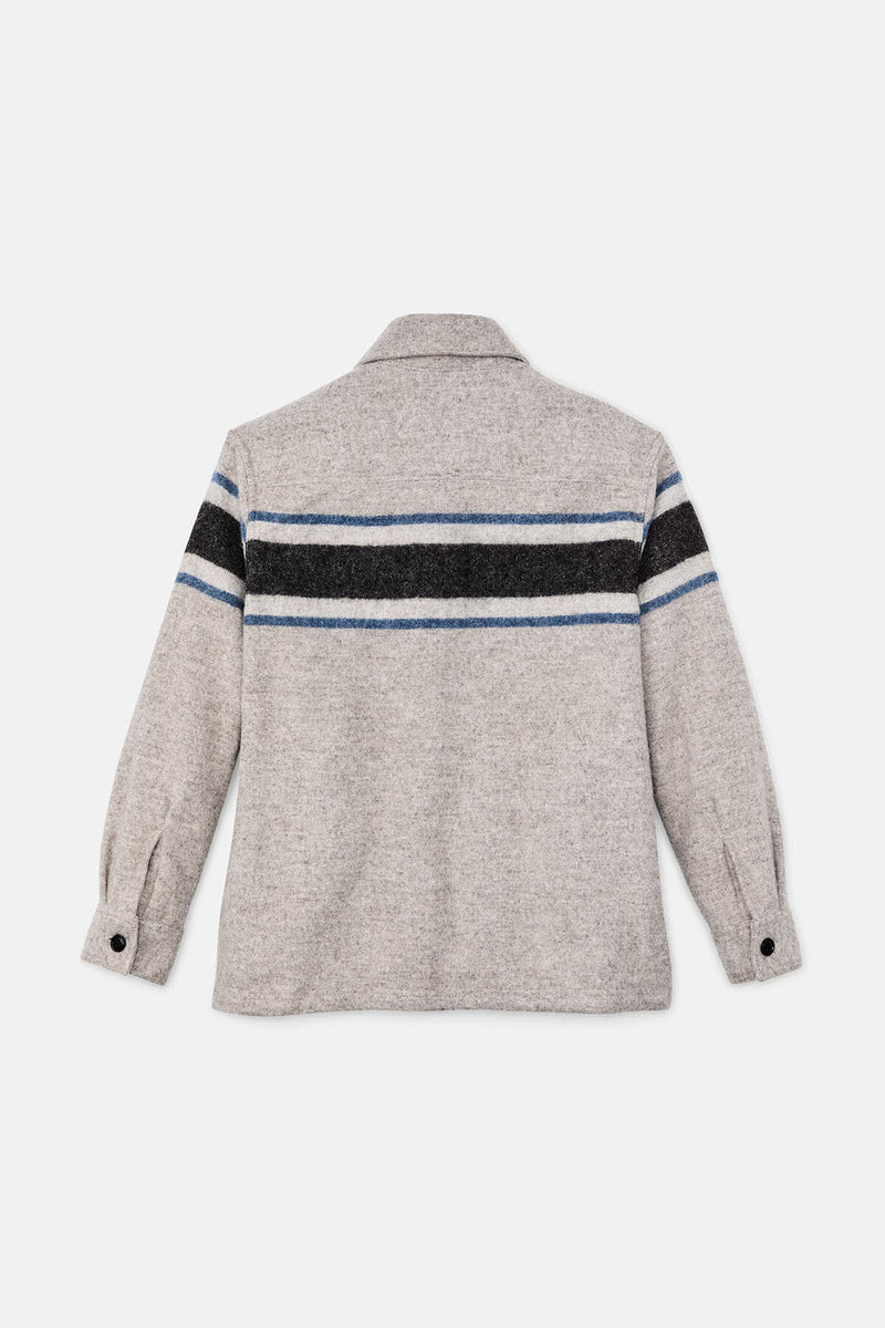 Overshirt in lana da donna