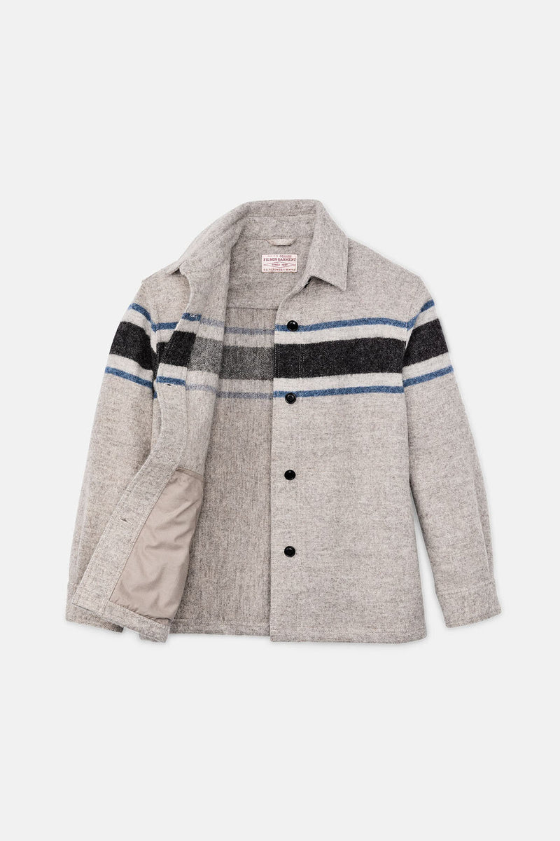 Overshirt in lana da donna