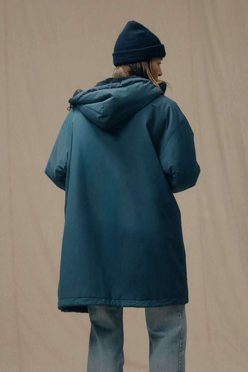 WOMEN’S REVERSIBLE WOOLY FLEECE COAT