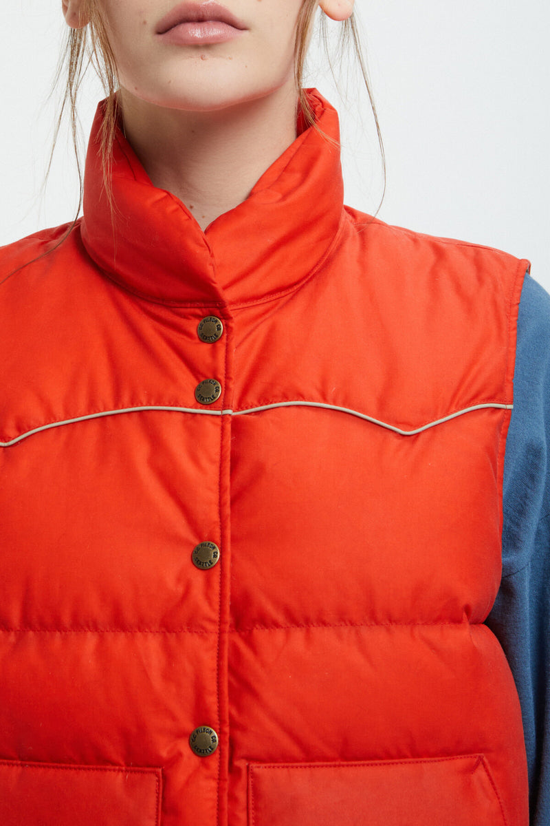 WOMEN'S WAXED DOWN VEST