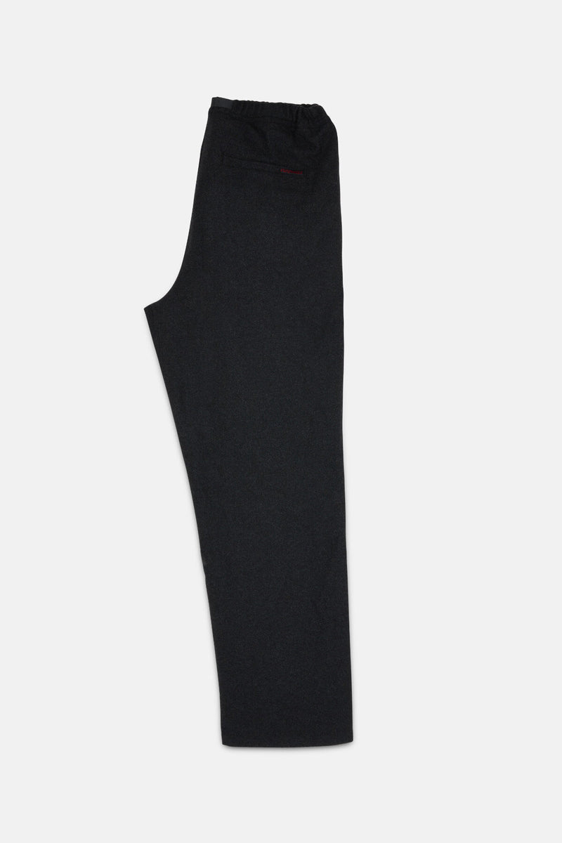 Wool relaxed pleated trouser