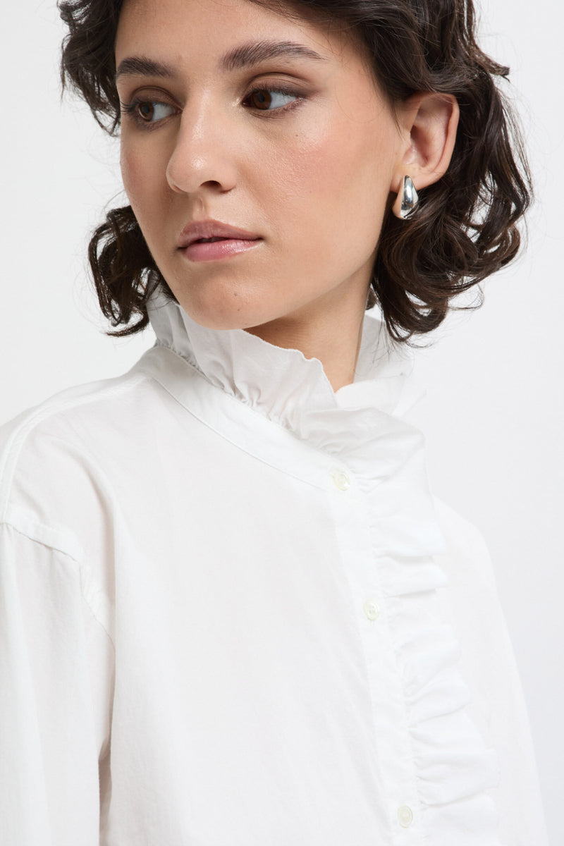 Ruffle Collar Shirt