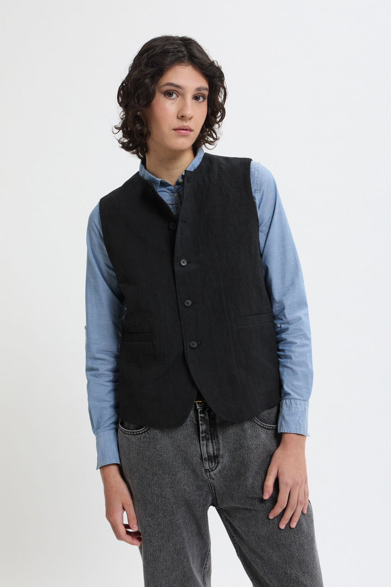 Gilet girocollo