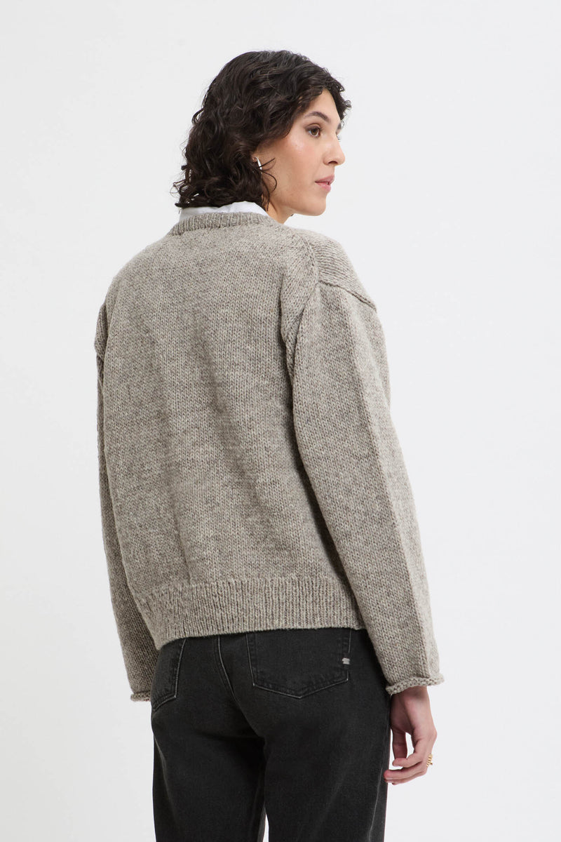 Cardigan in maglia peruviana