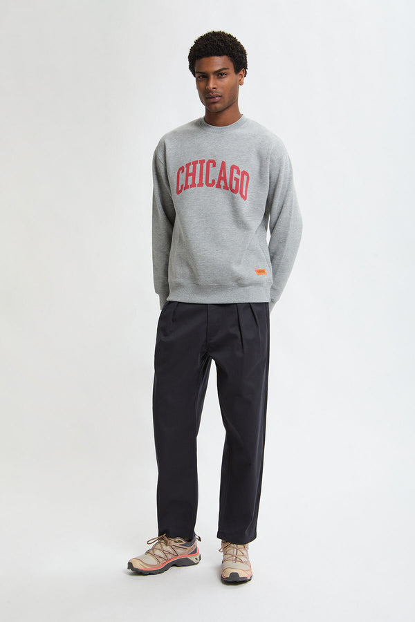 Pantaloni in twill a vestibilità rilassata