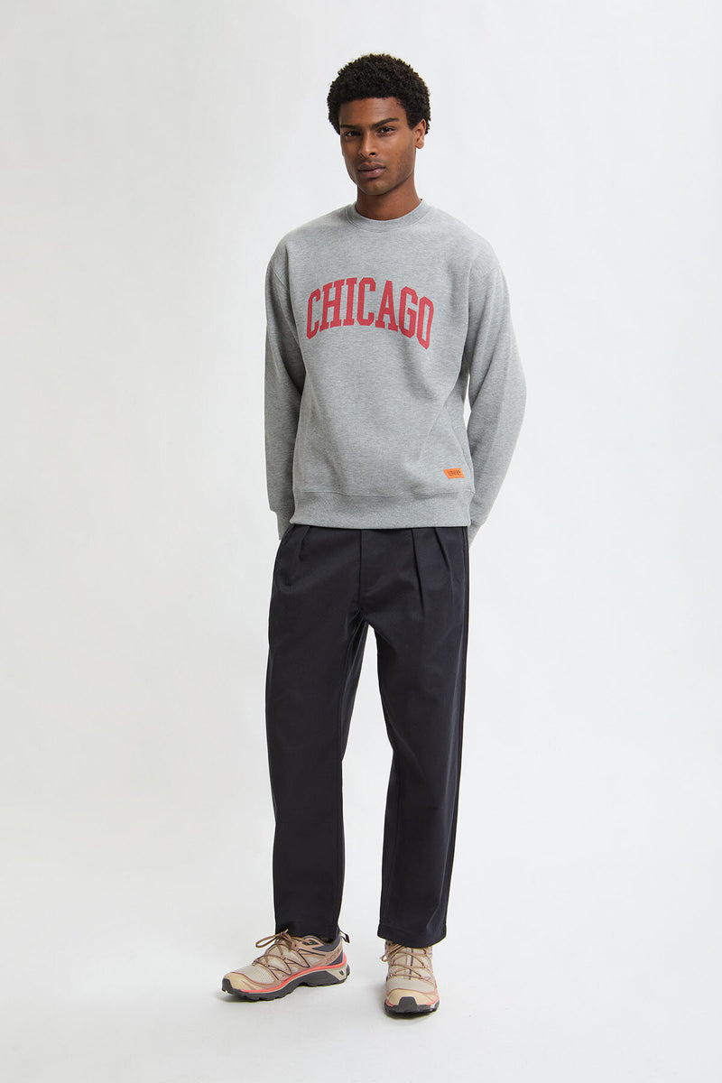 Pantaloni in twill a vestibilità rilassata