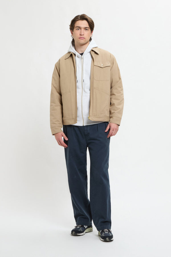 Giacca con zip e fodera in cotone