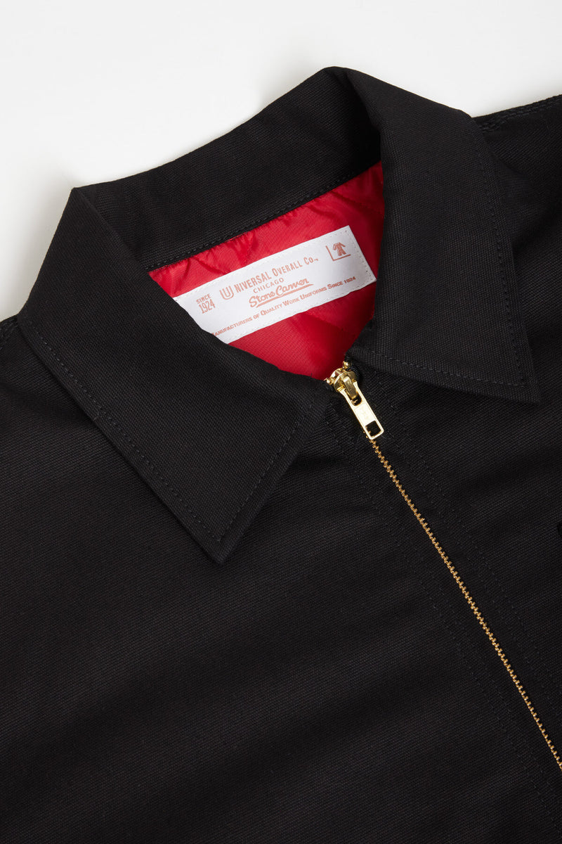 Giacca con zip e fodera in cotone