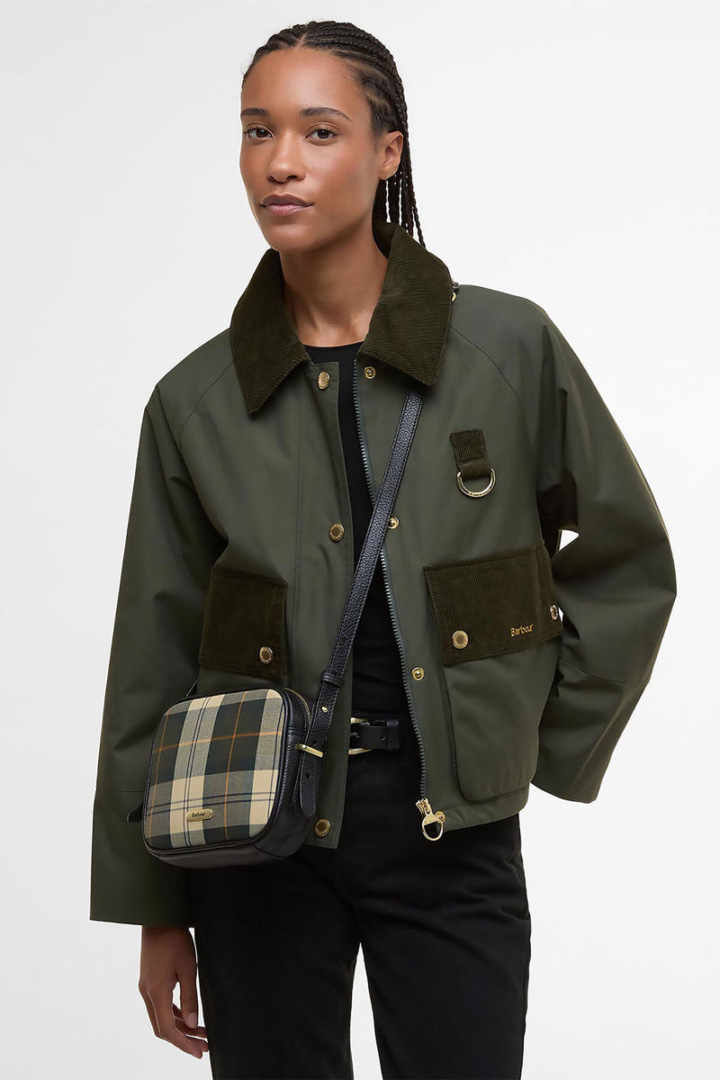 Borsa a tracolla con motivo tartan Daphne Barbour