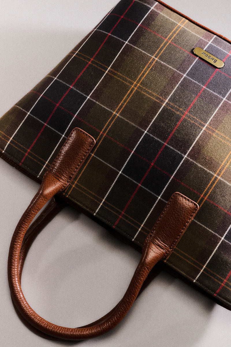 Borsa tote in tartan Birch Barbour
