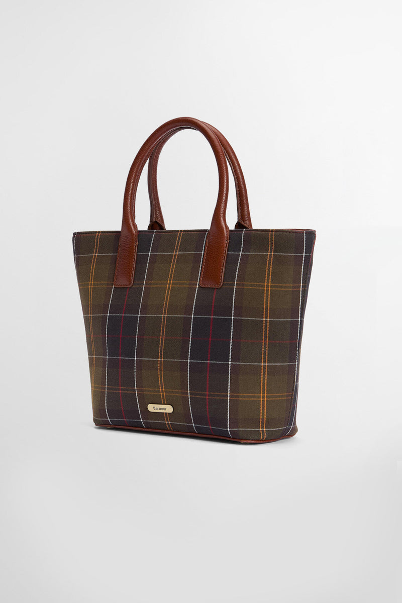 Borsa tote in tartan Birch Barbour