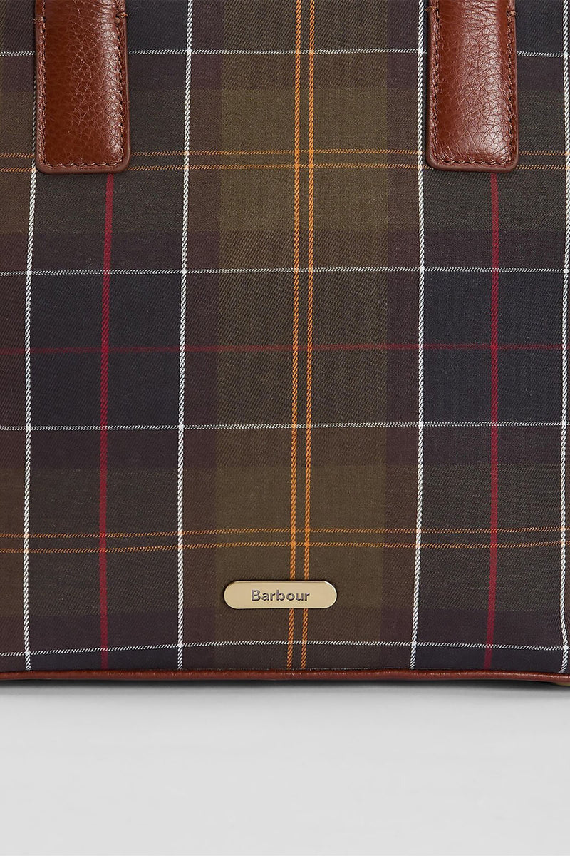 Borsa tote in tartan Birch Barbour