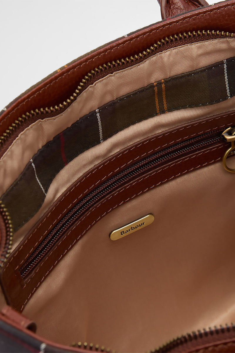 Borsa tote in tartan Birch Barbour