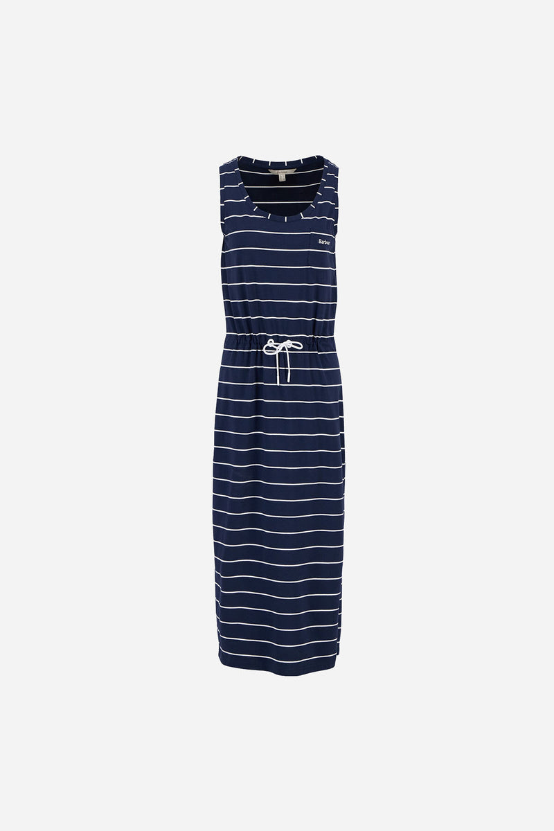 Overland Striped Midi Dress