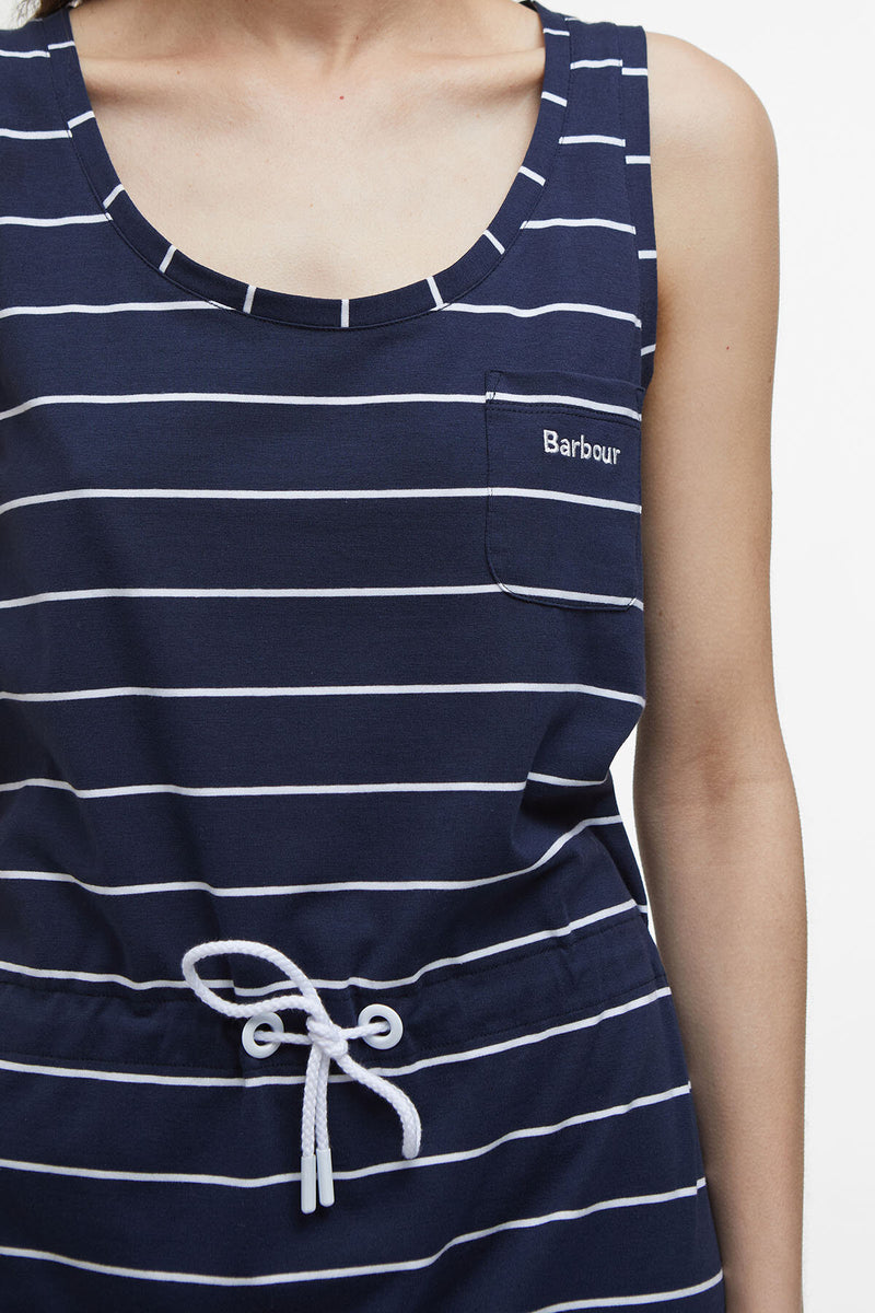 Overland Striped Midi Dress