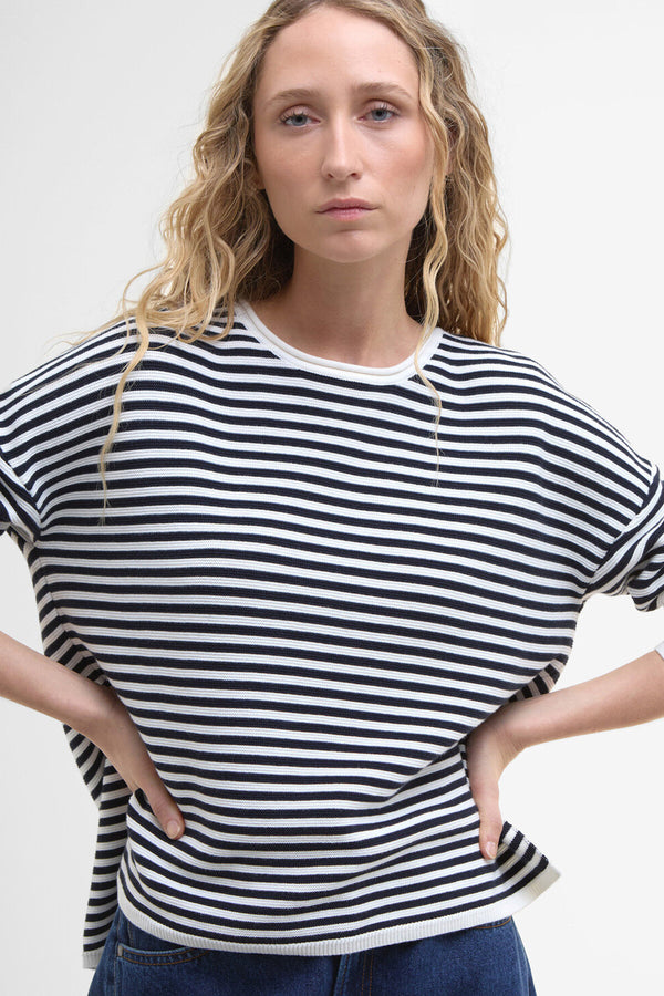 Marine Striped Crew Neck Jumper