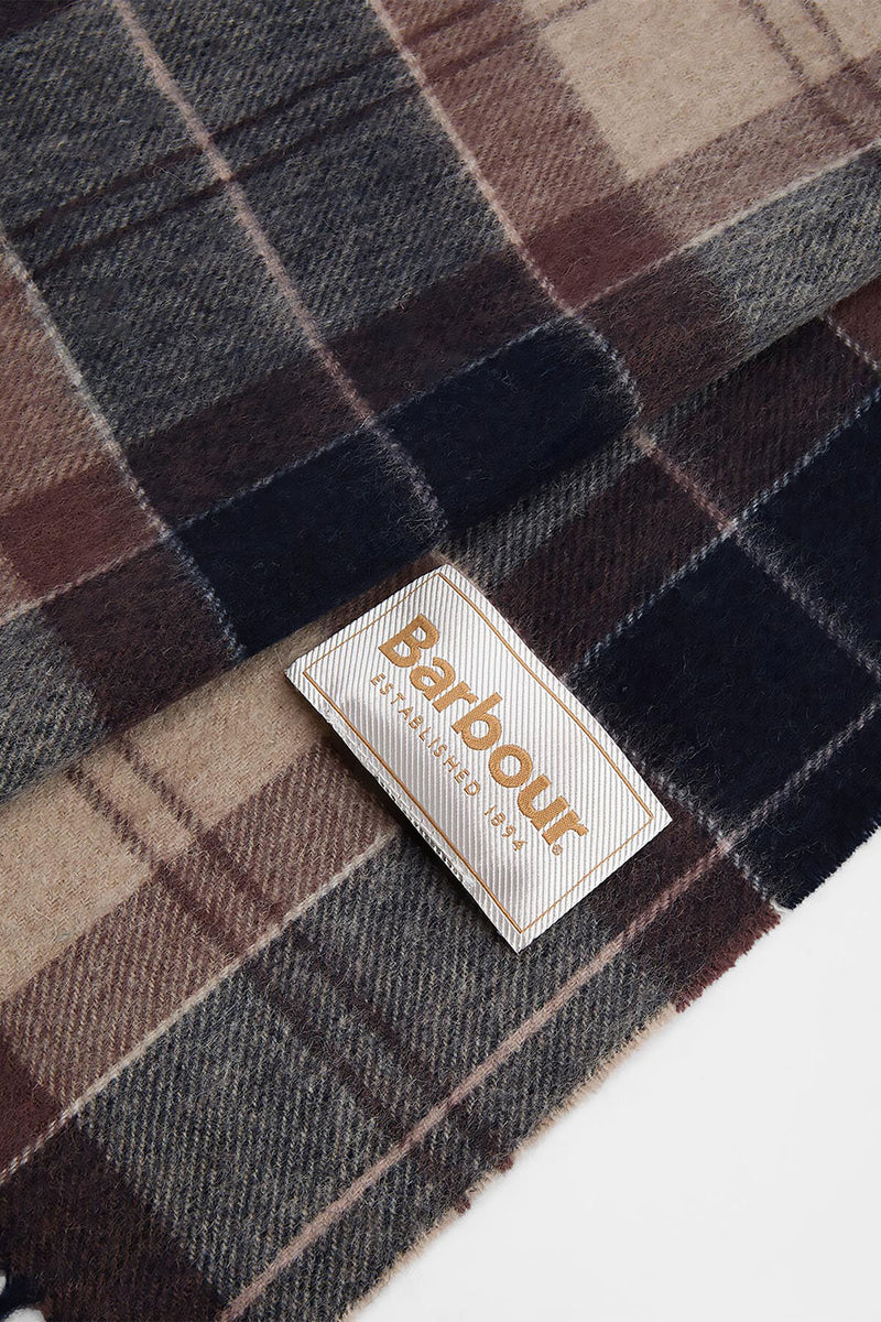 Sciarpa con motivo tartan