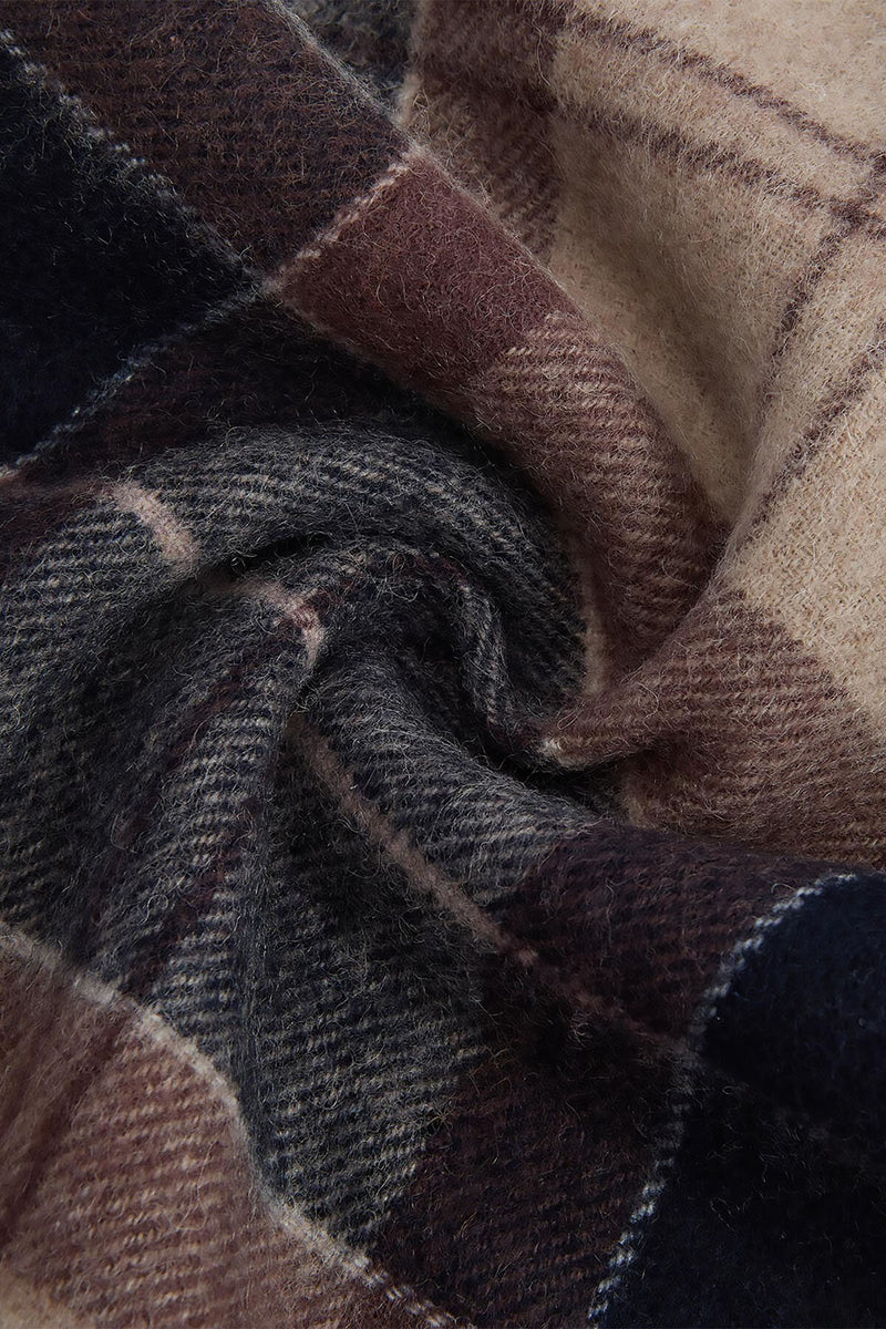 Sciarpa con motivo tartan