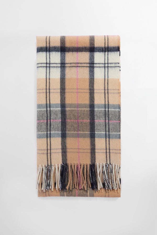 Sciarpa con motivo tartan in lana d’agnello Serena