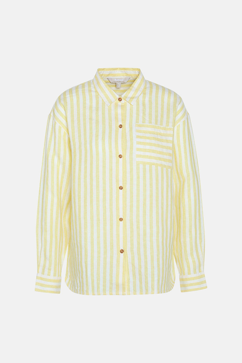 Camicia di lino Annie con motivo a righe