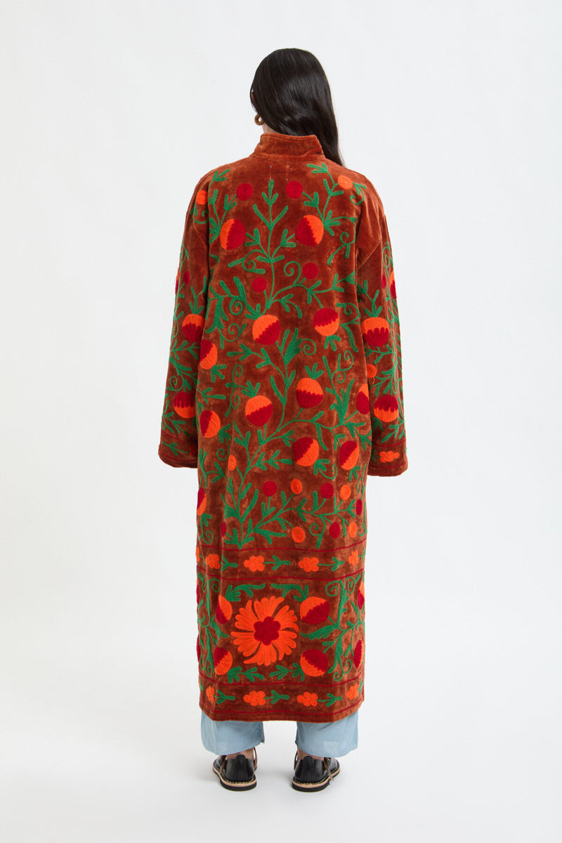Long Velvet Kimono
